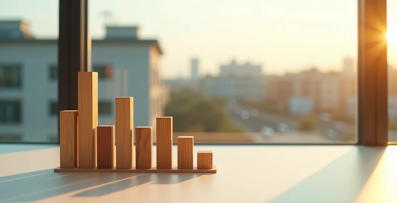 Graphique tridimensionnel montrant l'évolution des coûts avec et sans investissement écologique