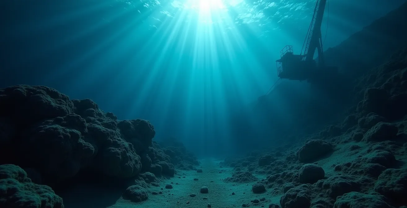 Représentation métaphorique des fonds marins comme miroir de la justice internationale