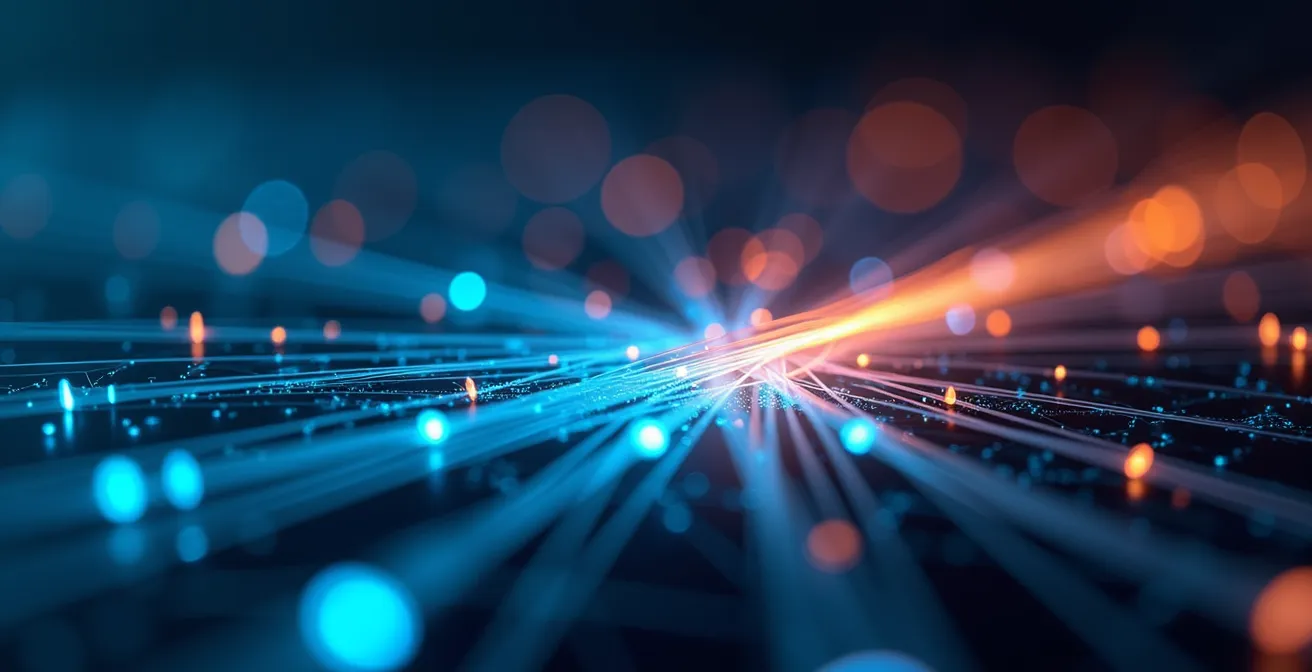 Visualisation d'un réseau mondial interconnecté montrant la protection collaborative contre les cybermenaces